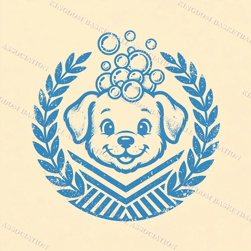 Team Pup n' Suds Third — retro mark
