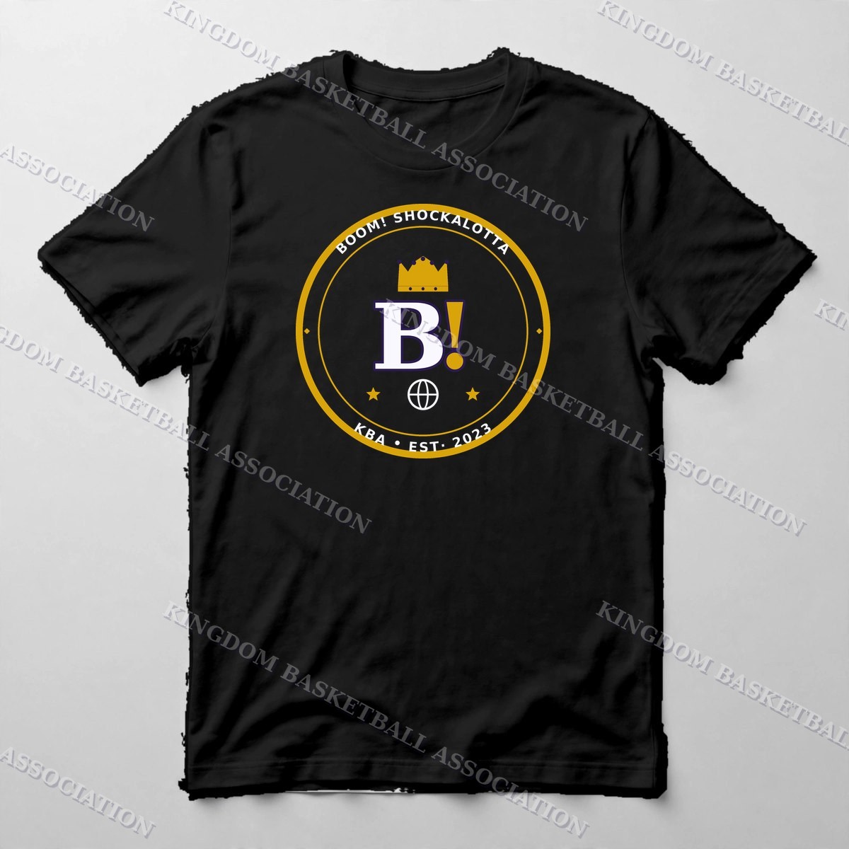 BOOM! Shockalotta Monogram Tee — Tee in Black with the printed design