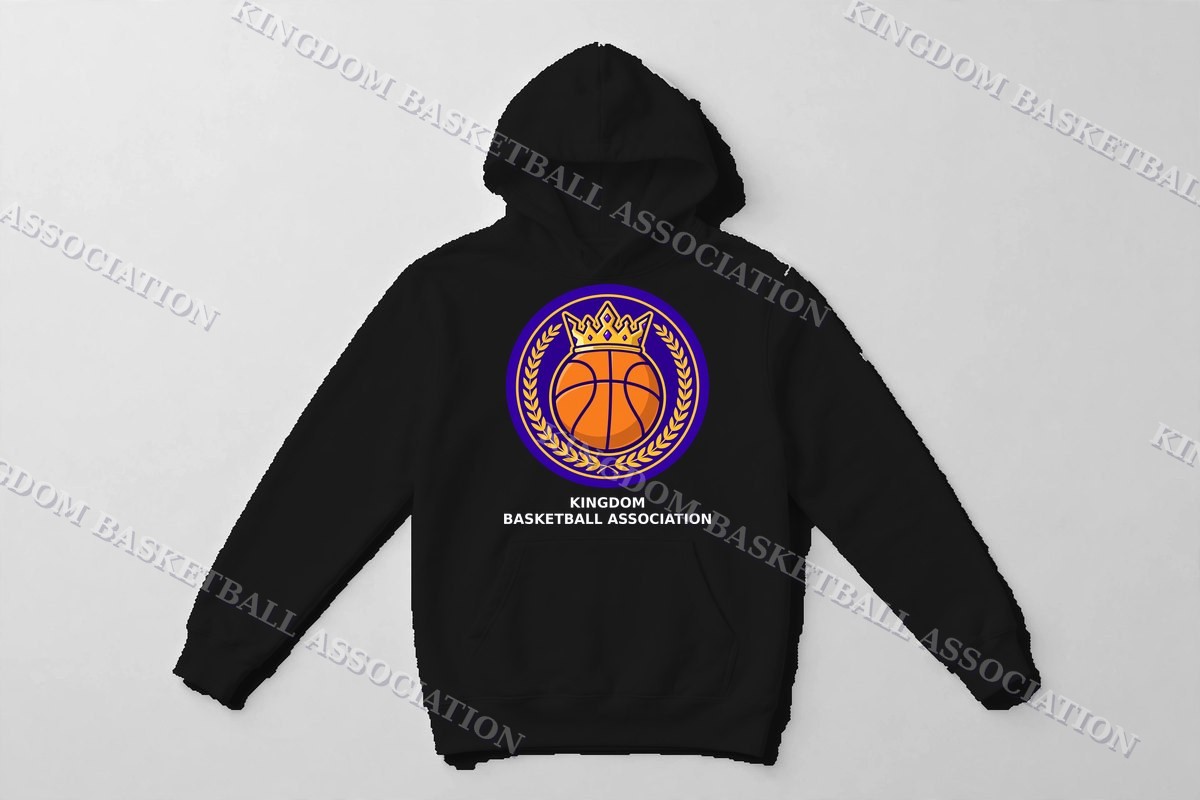 League Hoodie — Hoodie in Black with the printed design